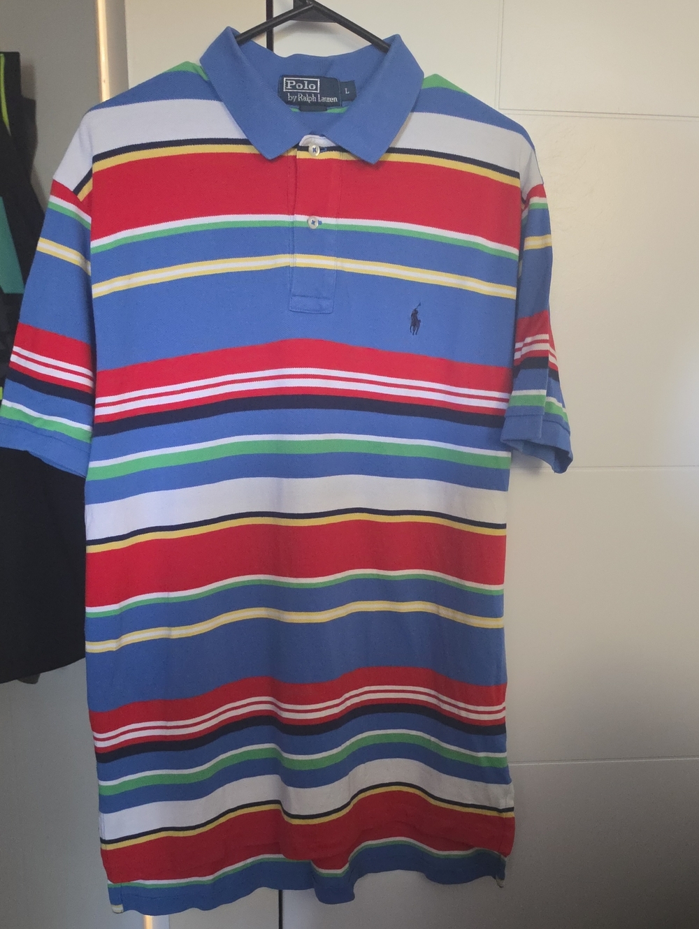 Polo by Ralph Lauren Blue Multicolor Striped Cotton Polo